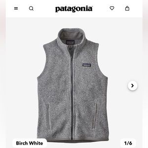 Patagonia Better Sweater Fleece Vest Birch White